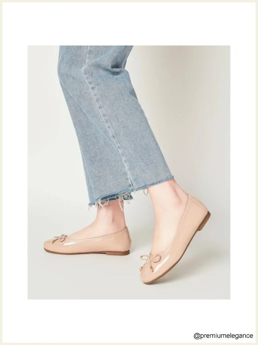 Women's Bow Flats Round Toe Slip On Faux Leather Dress Shoes